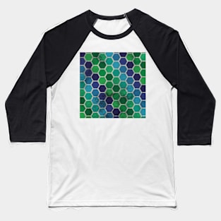 Beehive Pattern Baseball T-Shirt